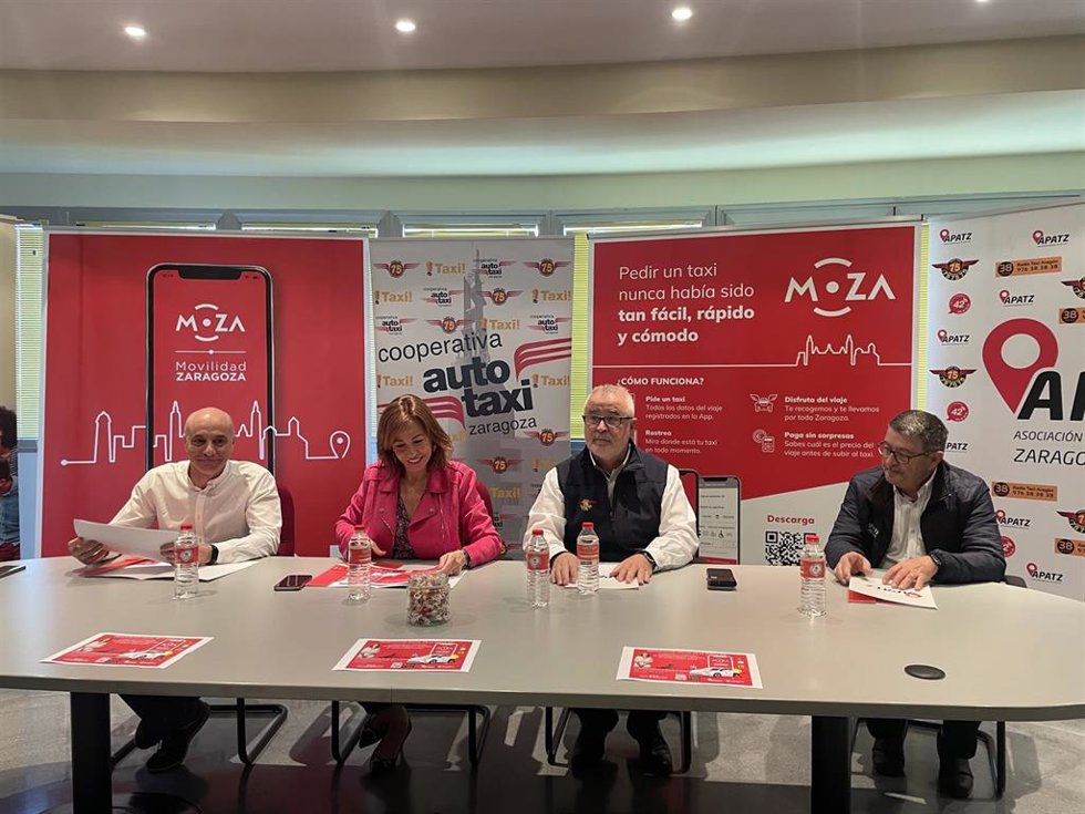 Esta mañana se ha presentado 'MOZA', la nueva app de taxis de Zaragoza