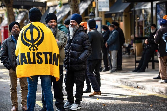 Concentración del movimiento independentista de Jalistán.