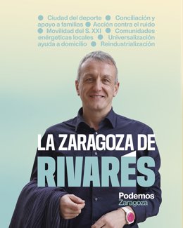 El candidato de Podemos a la Alcaldía de Zaragoza, Fernando Rivarés.