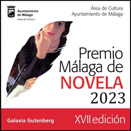 Cartel promocional del Premio Málaga de Novela 2023.