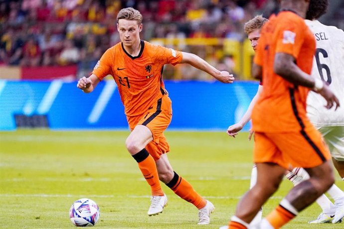 Archivo - Frenkie de Jong (FC Barcelona), en un partido con Países Bajos.