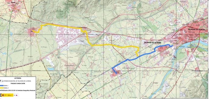 Planos carriles bici Talavera de la Reina