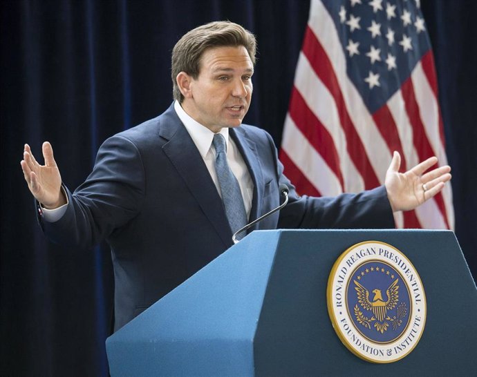 Archivo - El gobernador del Florida, Ron DeSantis