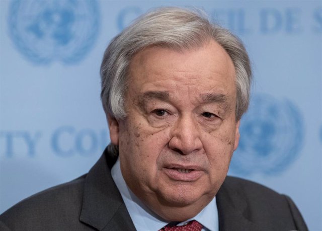 Archivo - El secretario general de la ONU, António Guterres