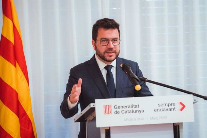 El president de la Generalitat, Pere Aragons