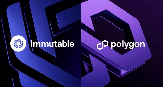 Representación de la alianza entre Immutable y Polygon para el desarrollo de videojuegos web3