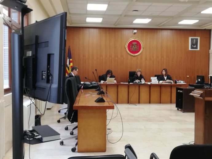 El acusado ha comparecido por videoconferencia desde otro Juzgado.