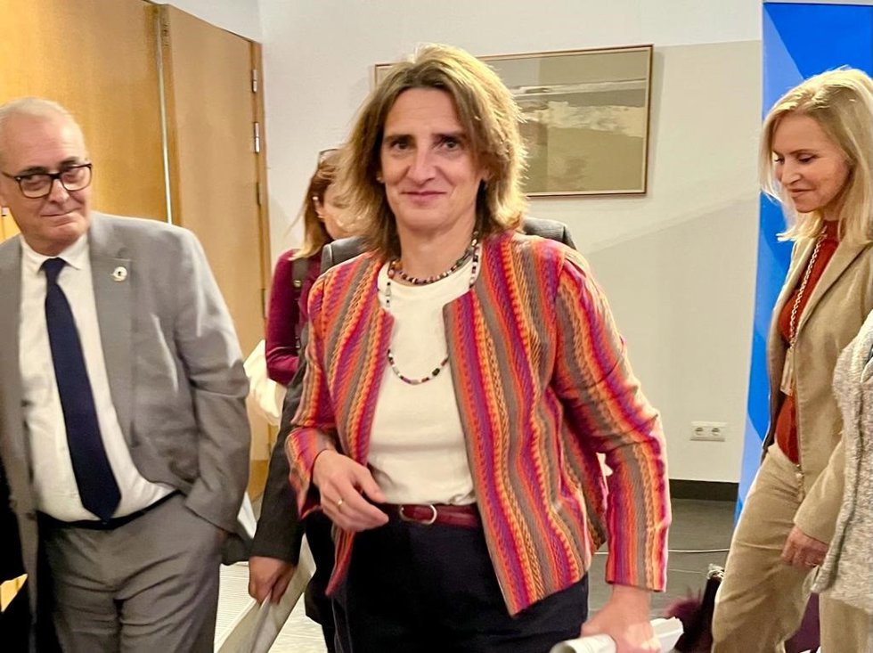 Archivo - La vicepresidenta y ministra para la Transición Ecológica y el Reto Demográfico, Teresa Ribera,  durante una visita a Almonte (Huelva). Archivo. 