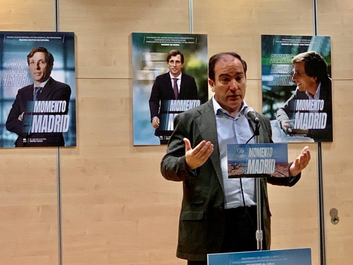 Borja Carabante, delegado de Medio Ambiente y Movilidad en Madrid y portavoz de la campaña del PP para el 28M