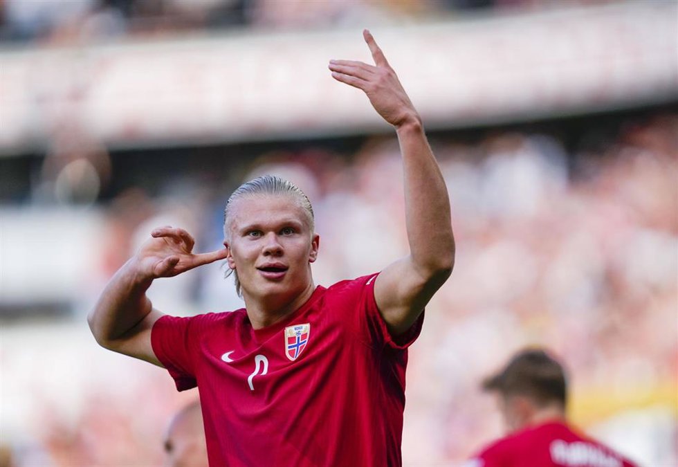 Archivo - Erling Haaland con Noruega
