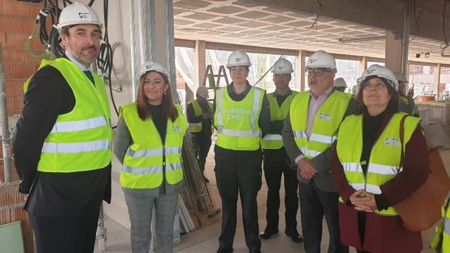 Las obras del nuevo cuartel de la Guardia Civil de San Esteban de Gormaz (Soria) concluirán en junio .
