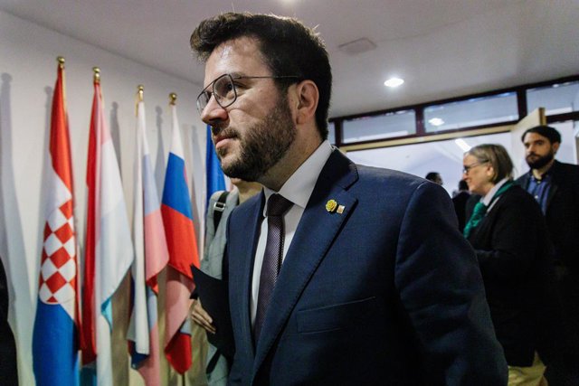 El president de la Generalitat, Pere Aragonès