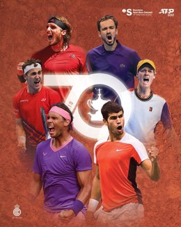 Cartel promocional del Barcelona Open Banc Sabadell-70 Trofeo Conde de Godó, que se disputará del 15 al 23 de abril en las pistas del Real Club de Tenis Barcelona-1899