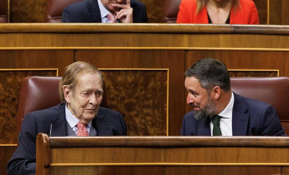El candidato de la moción de censura, el profesor y economista Ramón Tamames