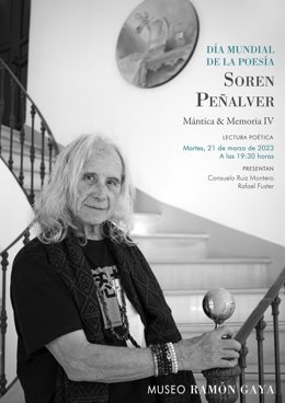 El Museo Ramón Gaya acoge la lectura poética 'Mántica & Memoria IV', de Soren Peñalver, para conmemorar el Día Mundial de la Poesía