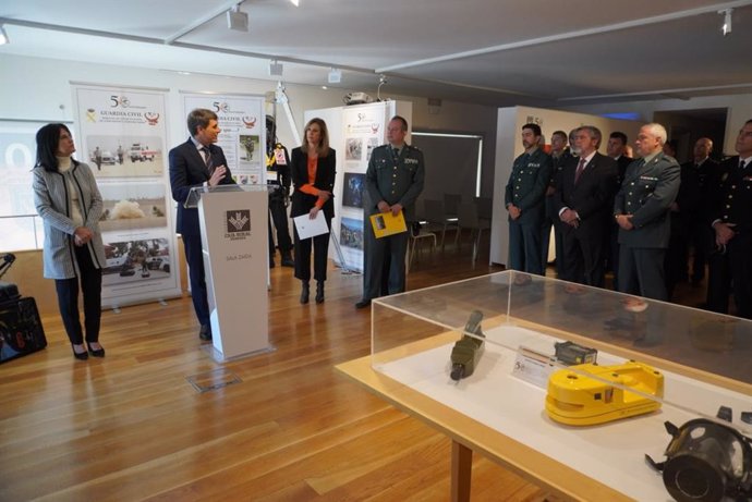 El delegado del Gobierno de España en Andalucía, Pedro Fernández, durante la inauguración de una exposición en Granada.