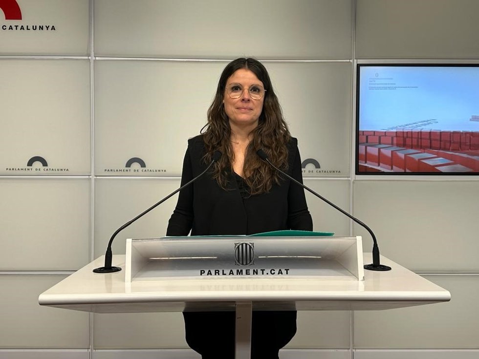 La portavoz de Junts en el Parlament, Mnica Sales. En una foto de archivo.
