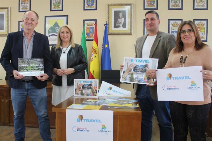 Presentación de las acciones de promoción turística de la comarca de la Axarquía en la B-Travel de Barcelona.