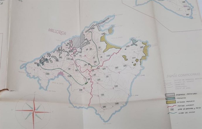 Archivo - Imagen de la isla de Mallorca del Archivo Histórico Forestal de Baleares