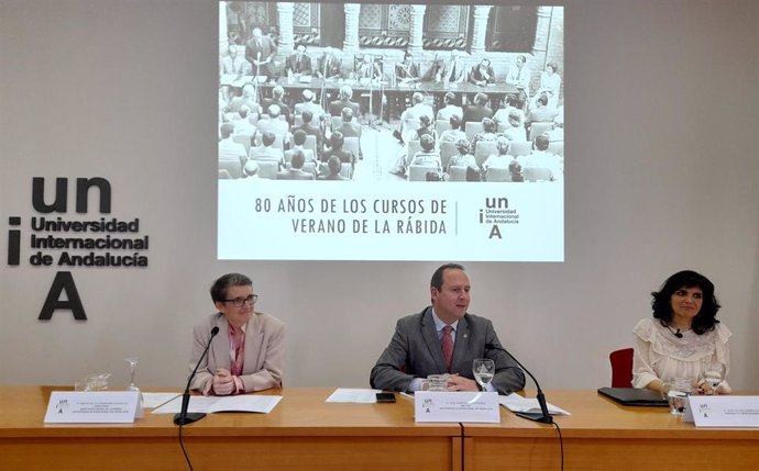 Presentación de los actos del 80 aniversario de los Cursos de Verano en La Rábida.