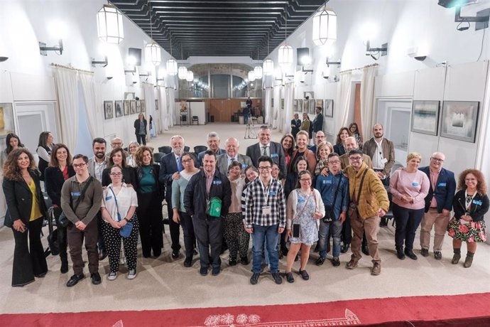 Imagen de este martes del acto en el Parlamento de Andalucía con motivo del Día Mundial del Síndrome de Down.