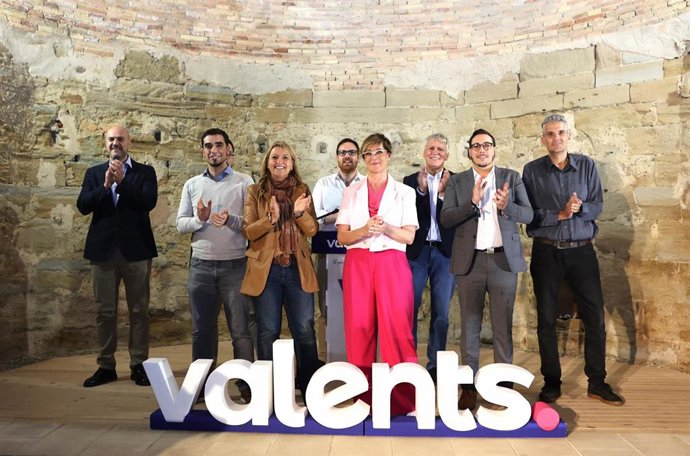 Valents presenta a los candidatos en la provincia con un acto en el Castell Templer de Gardeny de Lleida, el 21 de marzo de 2023.