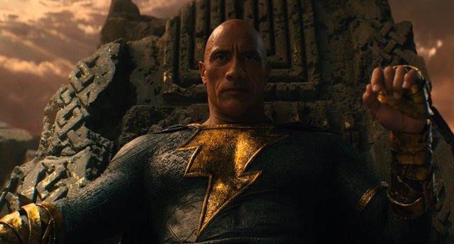 Dwayne Johnson y el elenco de “Black Adam” en su visita a la