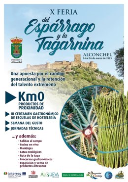 Cartel de la Feria del Espárrago y la Tagarnina de Alconchel