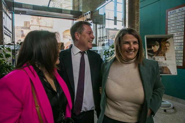 El presidente de Castilla-La Mancha Emiliano García-Page durante la presentación de las II Jornadas 'Castilla-La Mancha, tierra de oportunidades'.