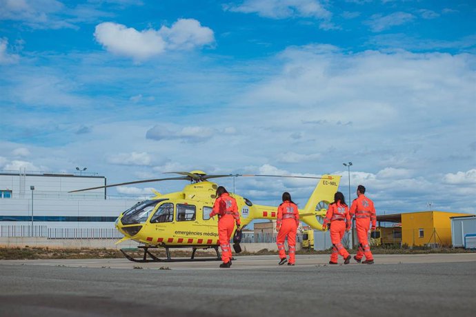 Imagen de archivo de un helicóptero medicalizado del SEM