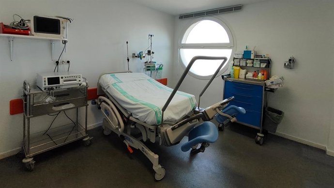 Sala de dilatación del Hospital San Jorge de Huesca.