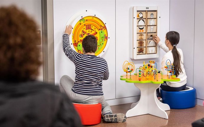 Zona lúdica en el Hospital de Manises recién estrenada