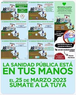 Marea Blanca se manifiesta el día 25 en toda Andalucía