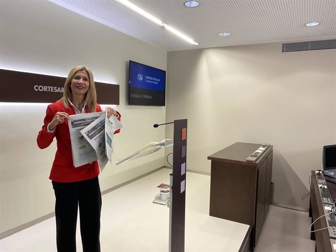 La portavoz del PP Aragón, Mar Vaquero.