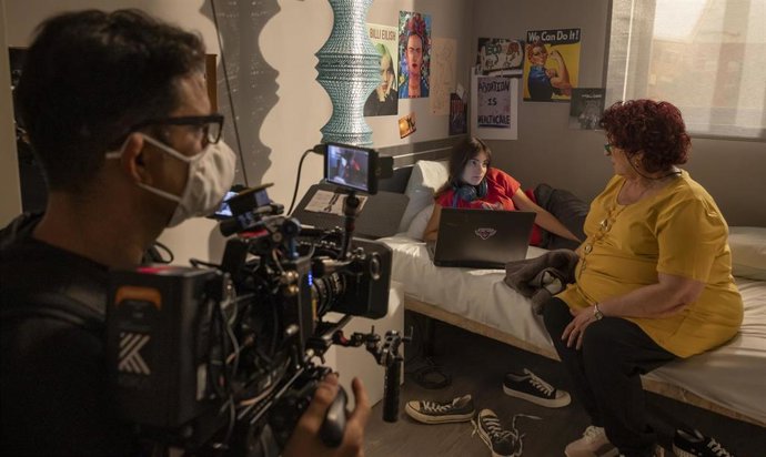 Archivo - Rodaje de la serie de ficción 'Després de tu' de IB3