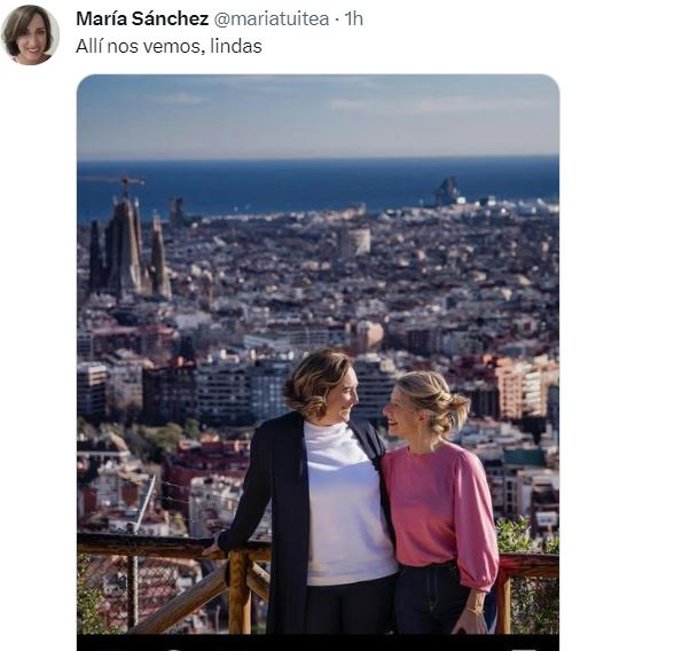 Mensaje de la candidata de VTLP a la Alcaldía de Valladolid, María Sánchez, sobre el acto de Sumar el día 2 de abril.