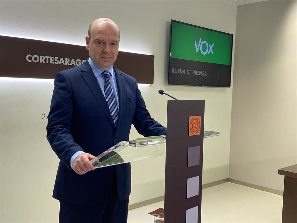 El portavoz de VOX, Santiago Morón.
