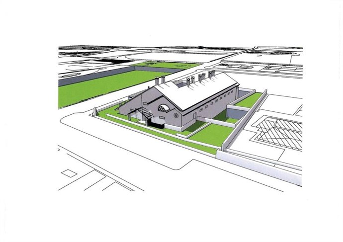 Dibujo del proyecto del casal de barrio Es Pillarí.