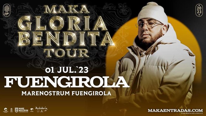 El granadino Maka trae su 'Gloriba Bendita Tour' a Fuengirola el próximo 1 de julio.