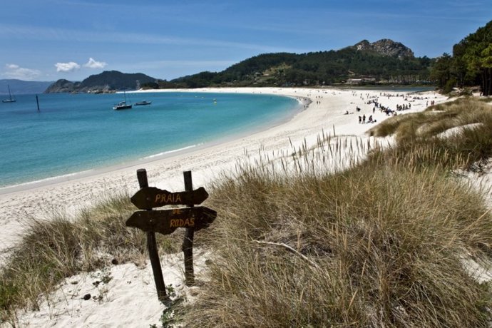 Archivo - Playa de Rodas, en las Illas Cíes (Vigo, Pontevedra).