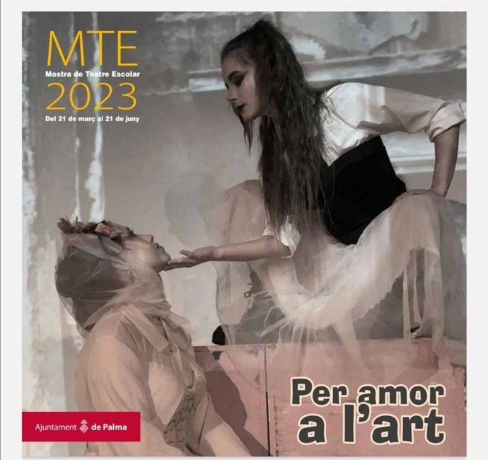 Cartel de la Muestra de Teatro Escolar 2023 de Palma.