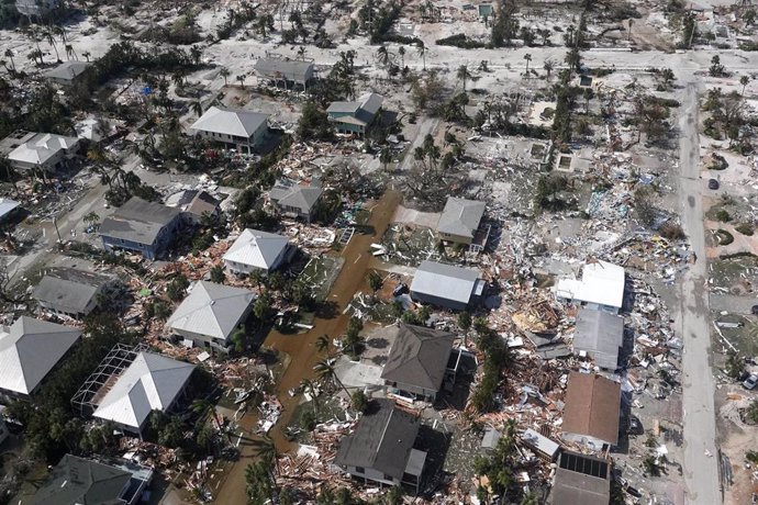 Archivo - Daños provocados en Florida por el huracán Ian en septiembre de 2022.