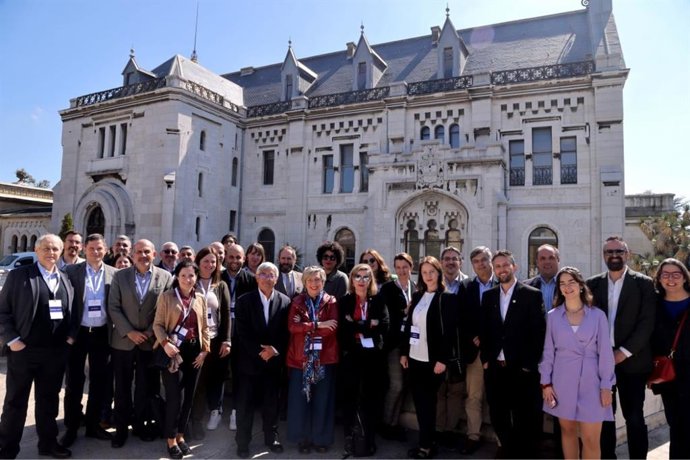 Integrantes del staff del proyecto Ulysseus, que coordina la US, en la cumbre de Niza.