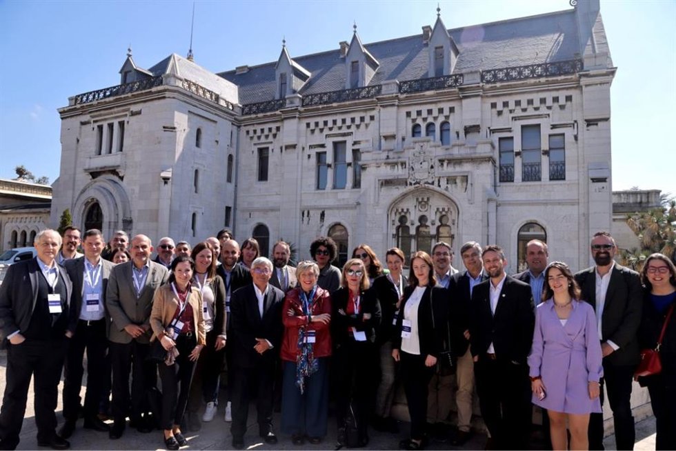 Integrantes del staff del proyecto Ulysseus, que coordina la US, en la cumbre de Niza.