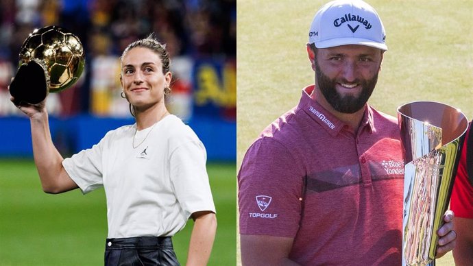 La futbolista Alexia Putellas (FC Barcelona) y el golfista Jon Rahm.