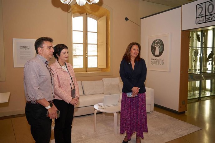 La consejera de Museos del Cabildo de Tenerife, Concepción Rivero, presenta la exposición 'Etiología de la quietud'