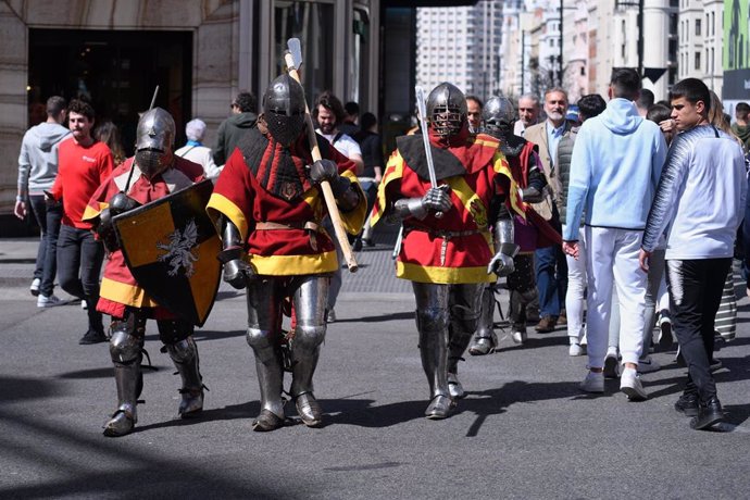 Presentación en Madrid del Mundial de Combate Medieval que se celebrará en el Castillo de Belmonte