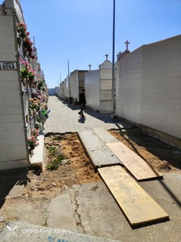 Obras pendientes en el cementerio de Coria