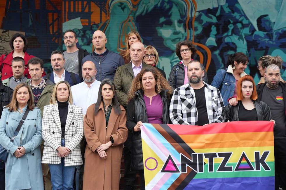 Concentración contra las agresiones sexuales en Barakaldo (Bizkaia)