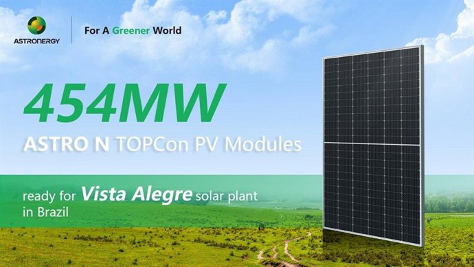 454MW Astronergy Topcon PV Modules Signed To Offer For A Huge Project.